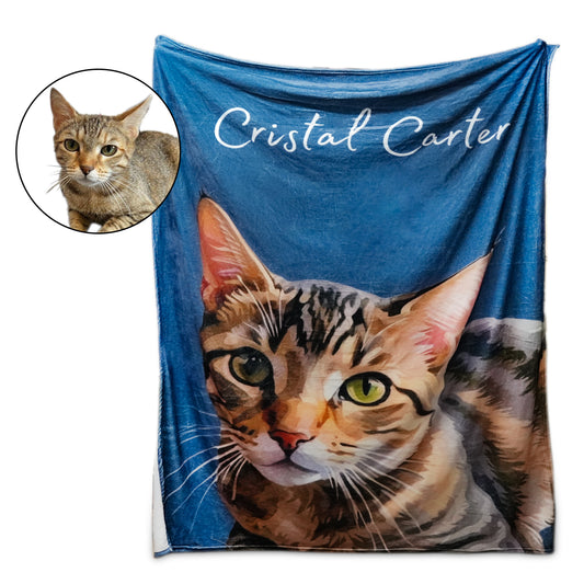 Custom Pet Photo Blankets