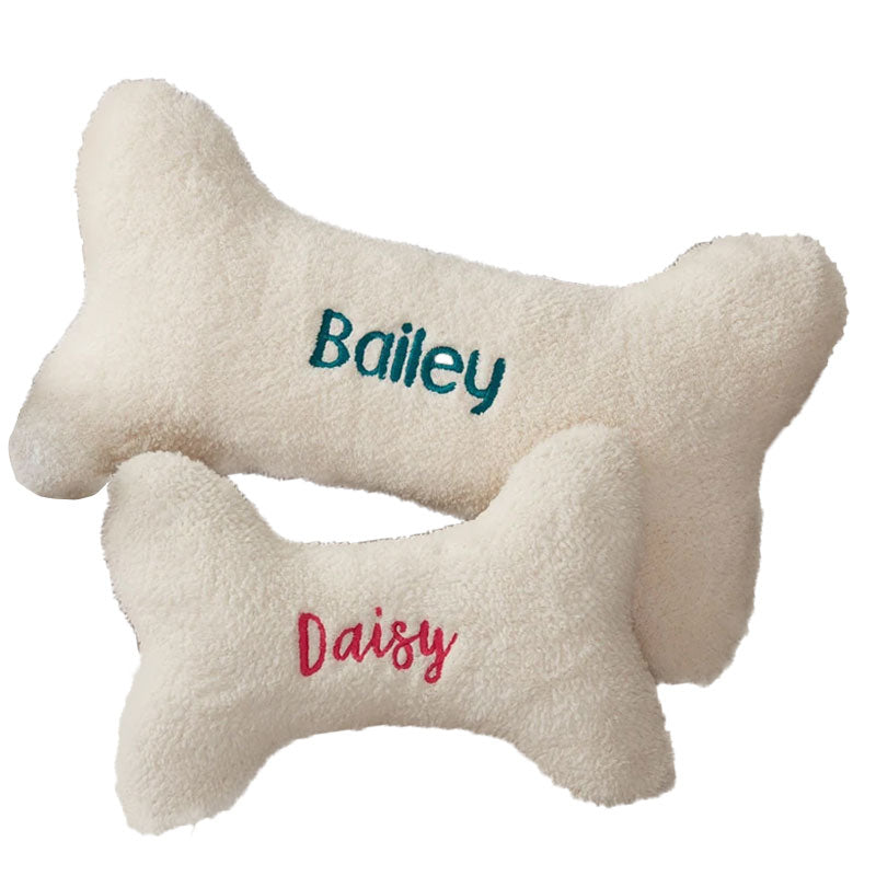 Personalized Dog Bone Large Pet Pillow