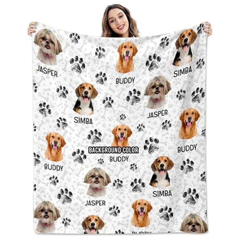 Custom Pet Photo Blankets