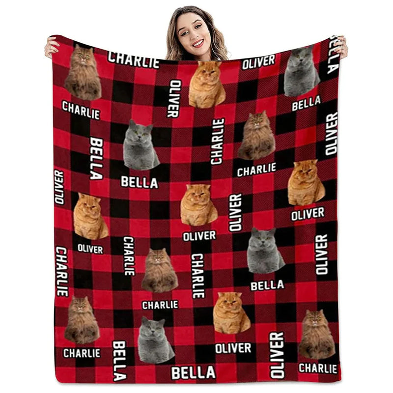 Custom Pet Photo Blankets