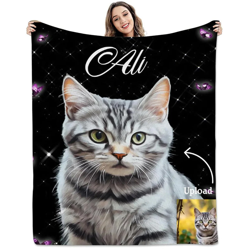 Custom Pet Photo Blankets