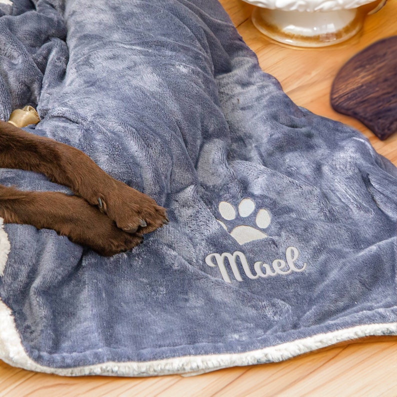 Personalized Pet Name Blanket for Dog